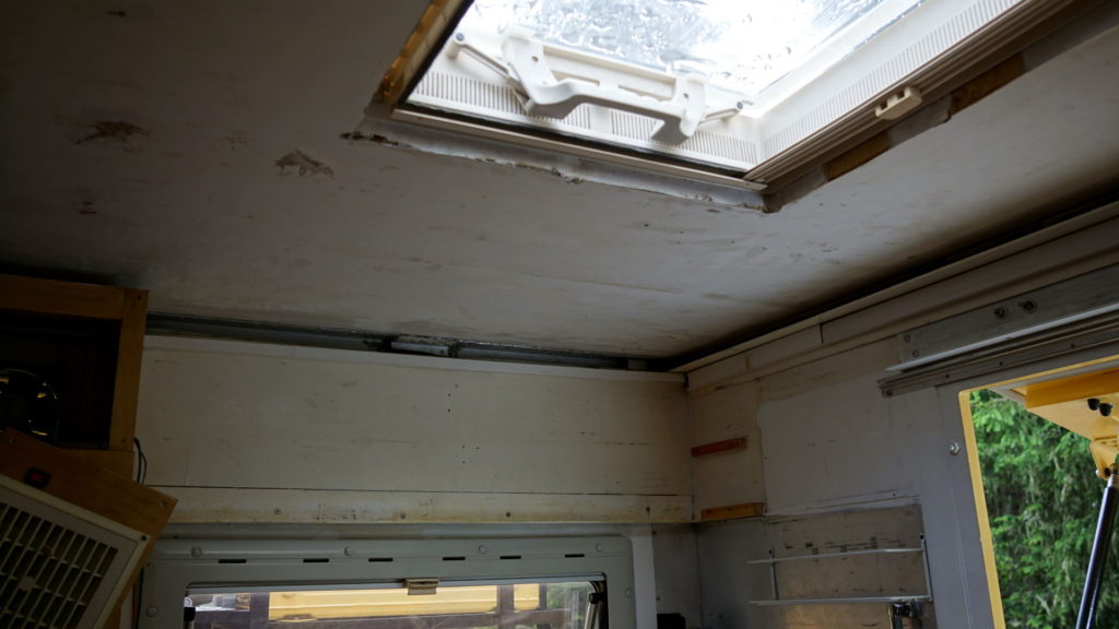 The ceiling after removing the mould - looks already better